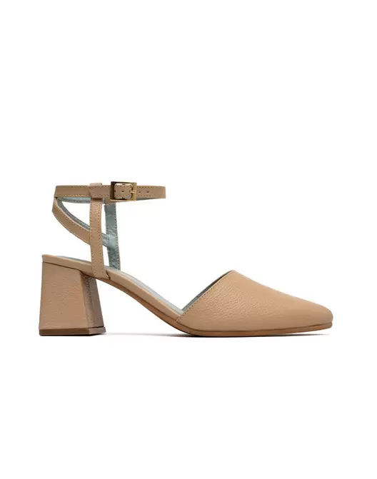 Zapato tacón sofisticado tipo tango para oficina, en cuero REF ORI1804