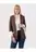 Blazer Abierto De Mangas 3/4 Para Mujer Crema