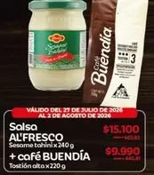 Buendía - Salsa AL'FRESCO + café BUENDÍA