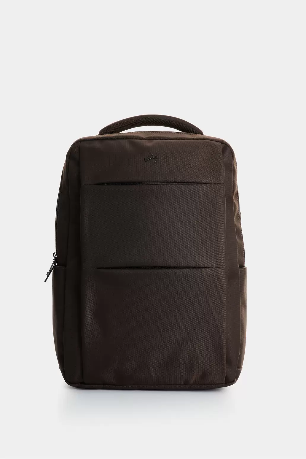 Morral Leo en lona y cuero para hombre multifuncional Cafe