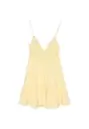 Vestido mini fluido con lazada en espalda