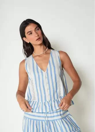 Camisa manga sisa a rayas