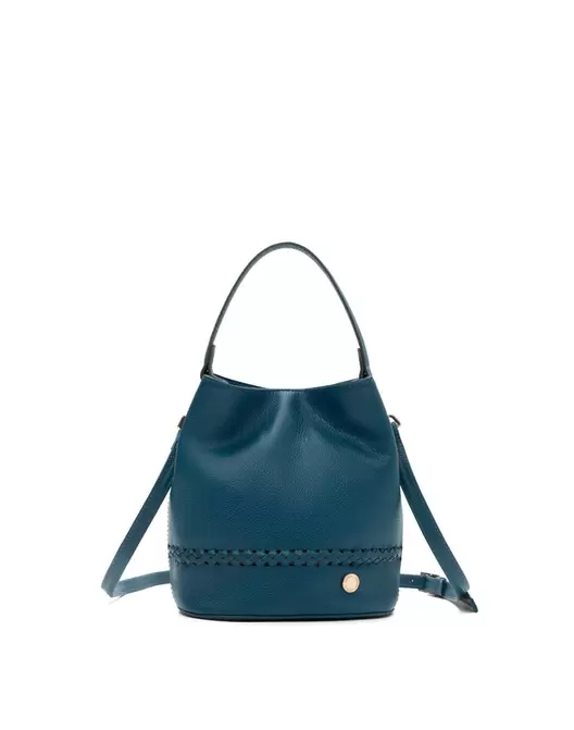 Bolso manos libres con tejido en cuero para dama REF P2923