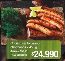 Chorizo Santarosano Chorinanos