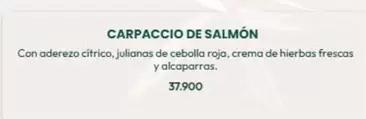 CARPACCIO DE SALMÓN