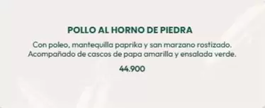 San - POLLO AL HORNO DE PIEDRA