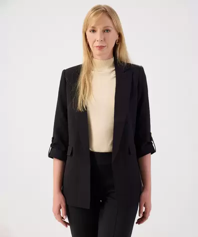 Blazer Abierto de Mangas 3/4