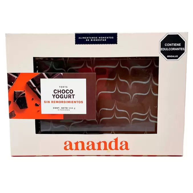 Ananda Torta Artesanal de Chocolate y Yogurt sin Azúcar Añadida