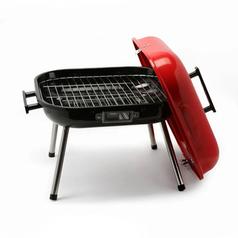 Asador a Carbón BBQ Rojo /