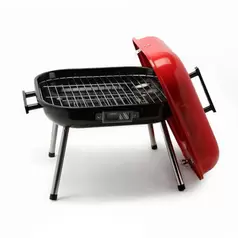 Asador a Carbón BBQ Rojo /