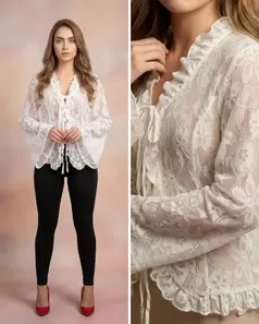 Blusa manga larga boleros románti  63st3225