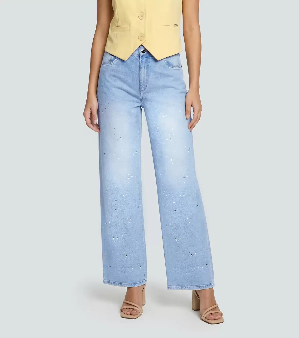 Barcelona Jean Para Mujer Con Brillos Thalia Derk
