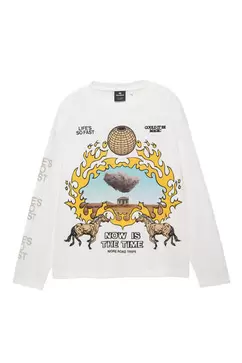 Camiseta gráfico manga larga