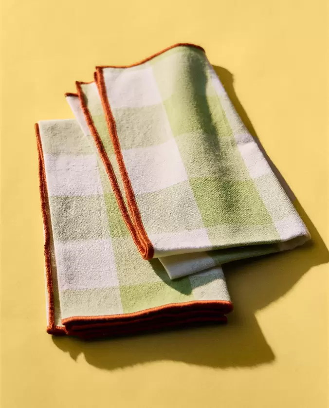 PACK SERVILLETAS CUADROS PESPUNTE (PACK DE 2)
