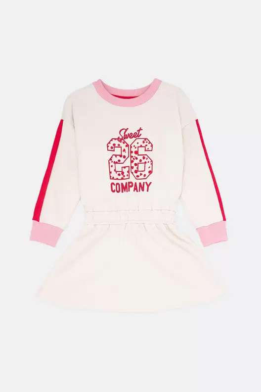Vestido manga larga para niña