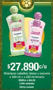 Arrurrú - Shampoo Cabellos Claros U Oscuros