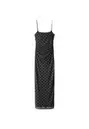 Vestido midi tirantes fruncido print