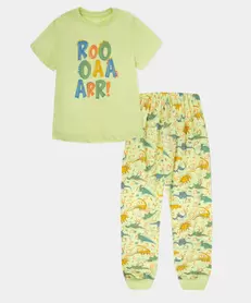 Pijama Camiseta Manga Corta y Pantalón