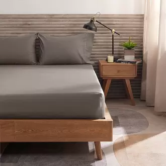 Sábana Ajustable Más Funda(s) Hotel Experience 400 Hilos 100% Algodón Moca