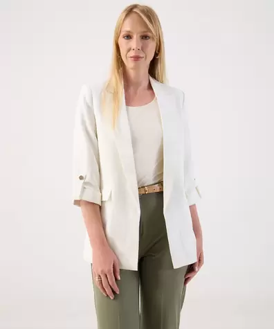 Blazer Abierto de Mangas 3/4