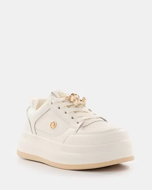 Tenis Chunky Gold Charm - 20906 - BLANCO HUESO