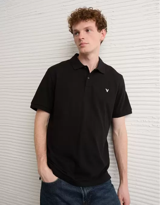 Camiseta tipo polo piqué standard fit Ae