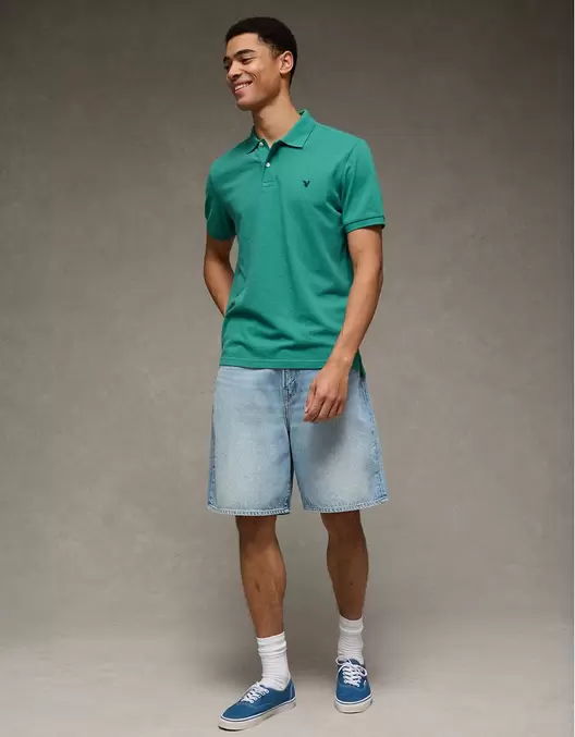 Camiseta tipo polo piqué standard fit Ae