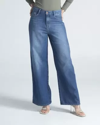 Jean Wide Leg Pum