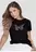 Camiseta Mujer Negro Mp 110786