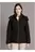 Chaqueta Negra Puffer Con Capota
