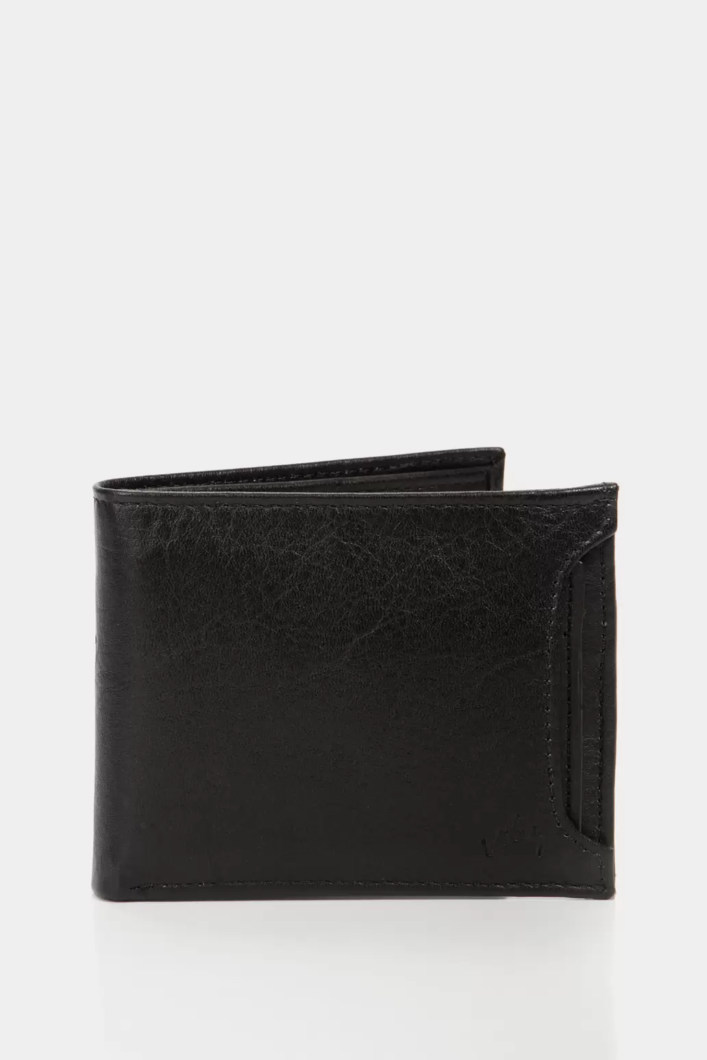 Billetera arce de cuero para hombre tarjetero extraible Negro
