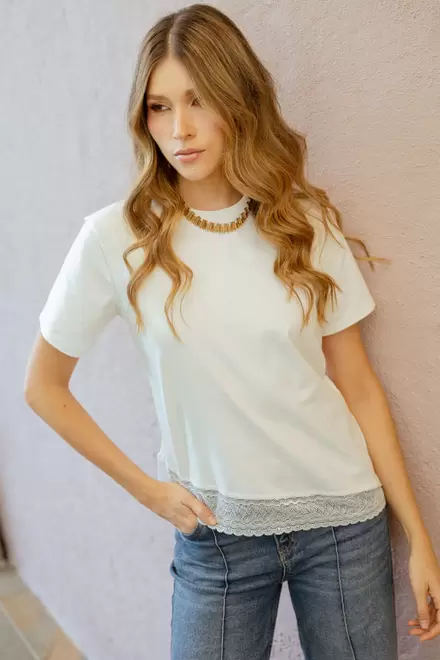 CAMISETA ASIMETRICA LACE