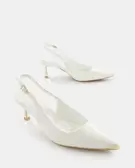 Tacón slingback clásico - 20856 - BLANCO