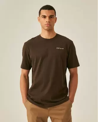 Camiseta de Hombre Rodeo Classic Fit Manga Corta con Bordados en Frente y Espalda Jersey Varsovia en Algodón