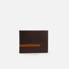 Billetera rocco de cuero para hombre - Café