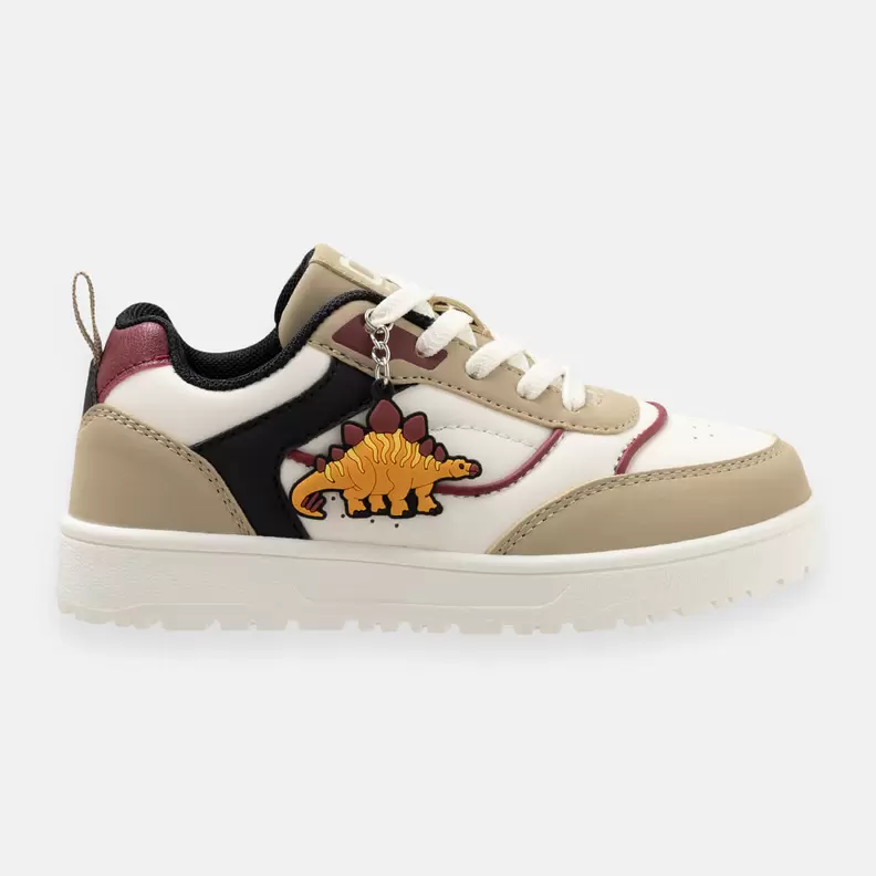 Tenis casuales para niño con llavero de dinosaurio