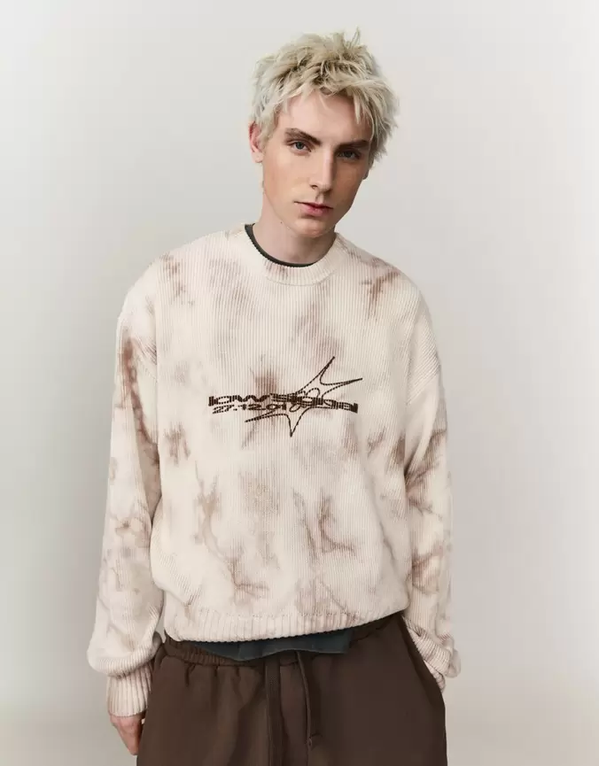 Jersey cuello redondo print