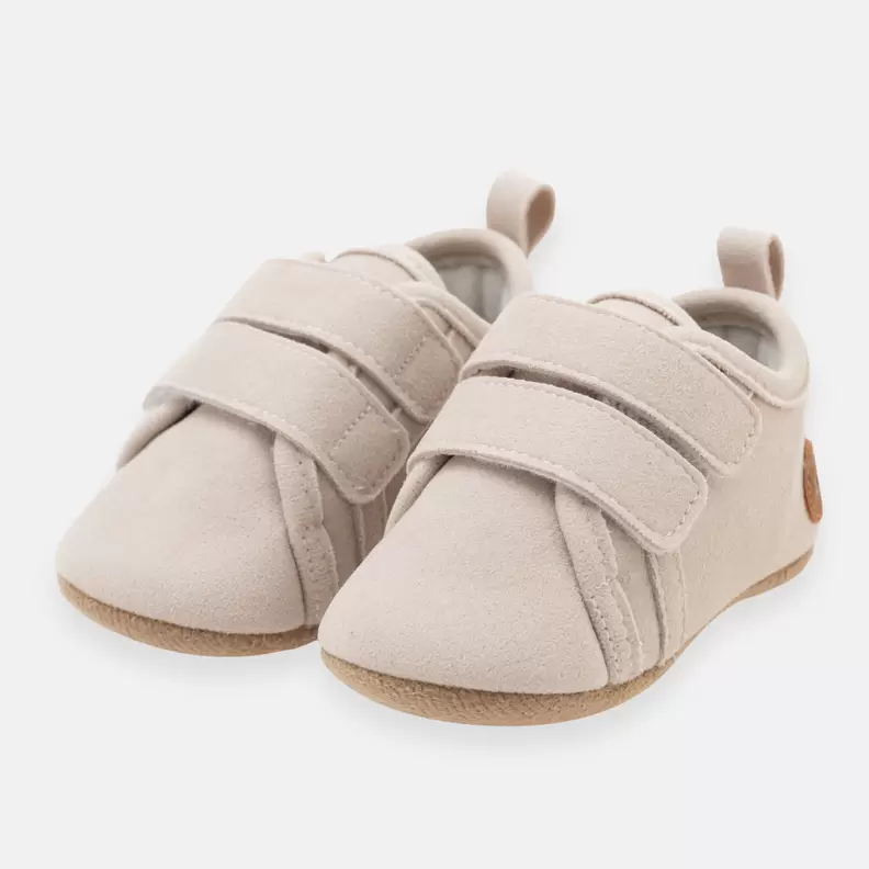 Zapatos cosidos para bebé niño con correas de velcro