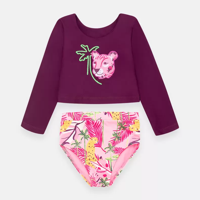 Vestido de baño tankini para niña
