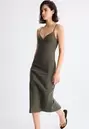 Vestido midi bengalina tirantes