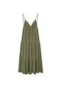 Vestido largo fluido escote espalda
