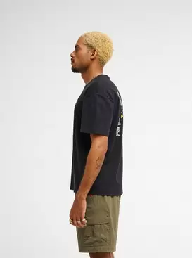 Bob Marley Warhead Camiseta de manga corta Negro Hombre