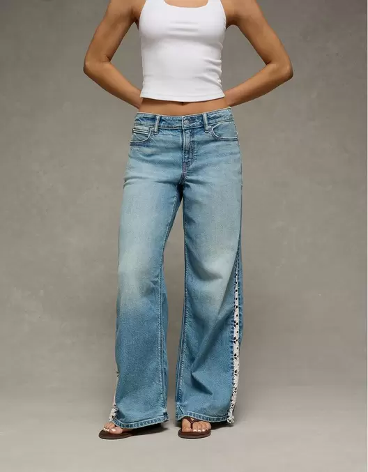 Jean Baggy Wide Leg tiro bajo Ae
