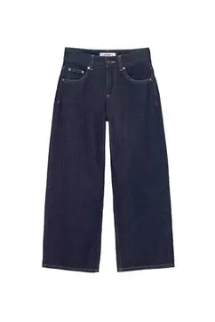Jeans culotte tiro bajo