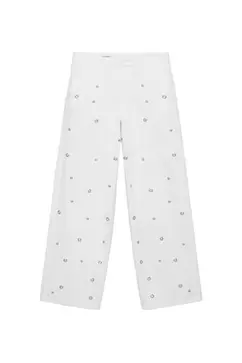 Jeans rectos eyelets