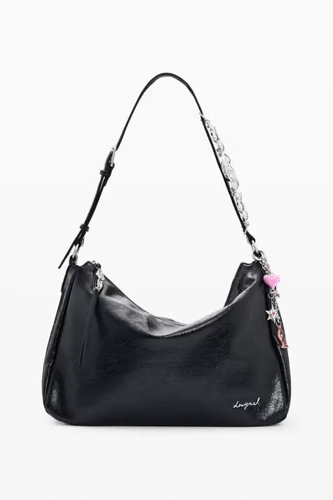 Bolso efecto piel cuadrado