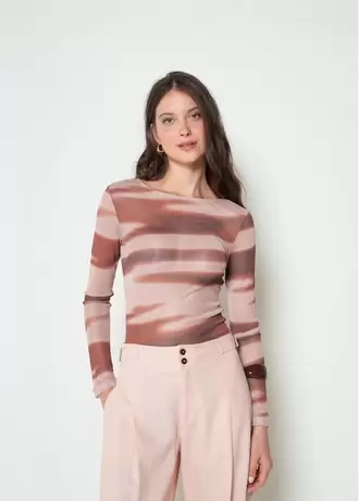 Camiseta Manga Larga Estampada