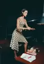 Vestido midi asimétrico a cuadros