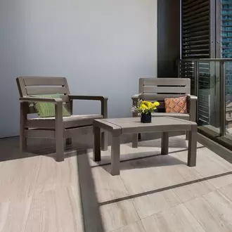 Combo Balcón, 2 sillones,1 Mesa De Centro