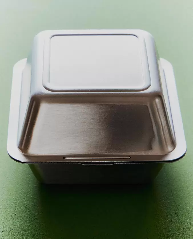 CAJA HAMBURGUESA ACERO INOXIDABLE